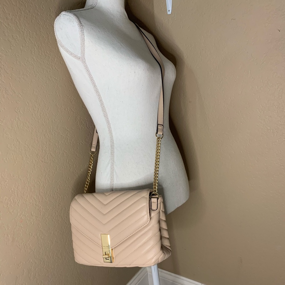 Aldo nude crossbody purse